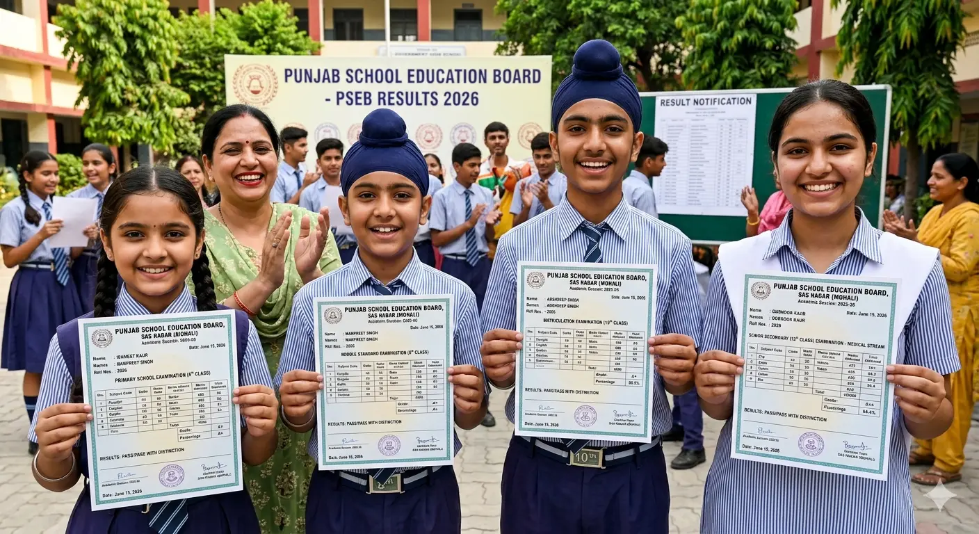 PSEB Punjab Board Result 2026: Class 5th, 8th, 10th, and 12th Update